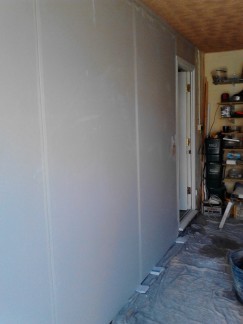Plastering – Converted garage